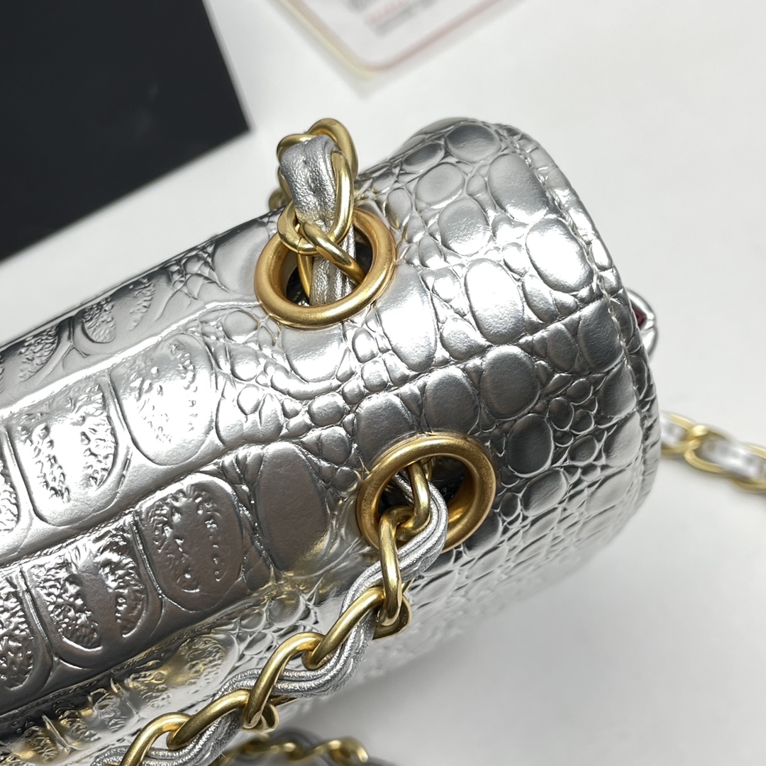 chanel 1112 Crocodile pattern LM081 25cm