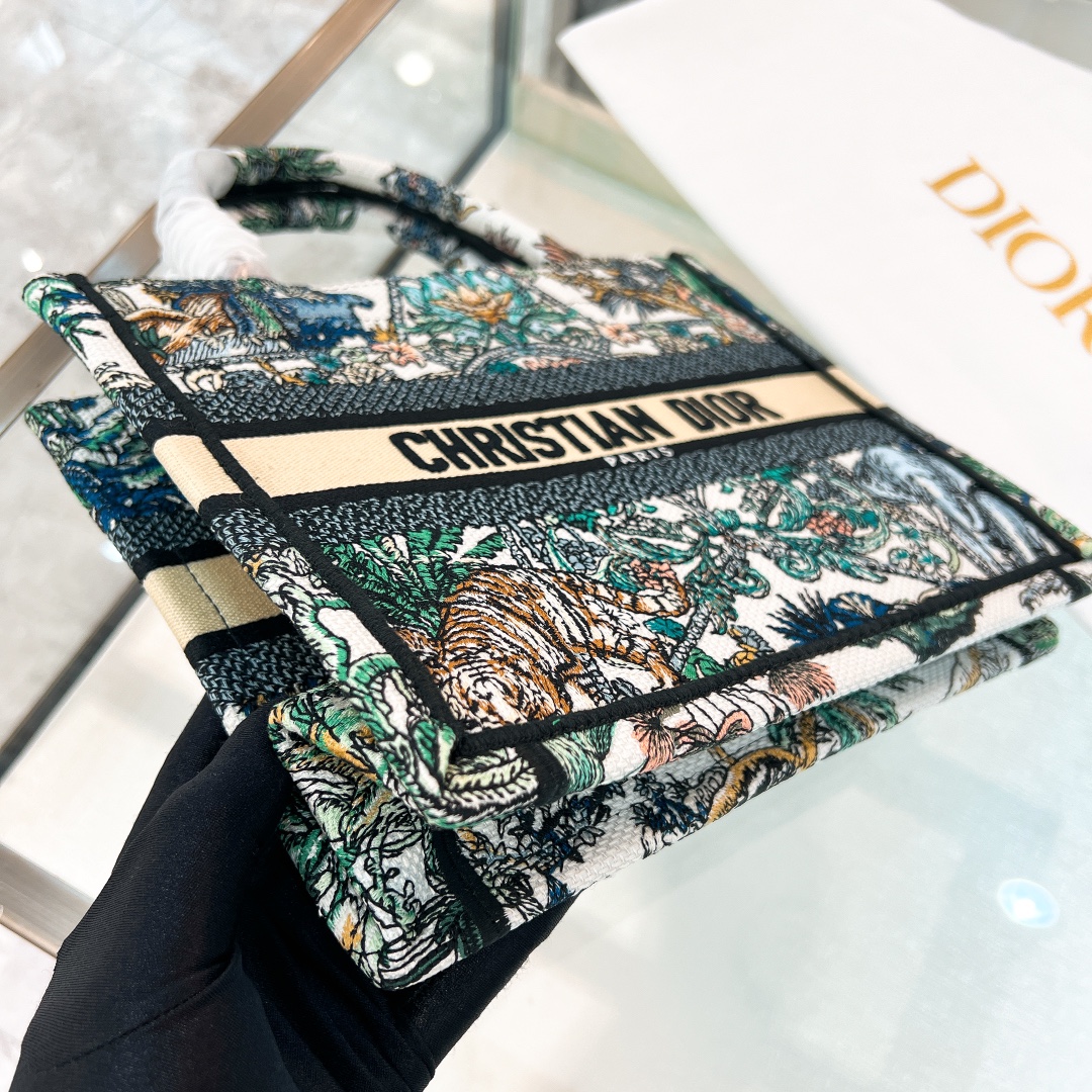 10A + top quality Small Dior Book Tote 1265 DLAM012 26.5cm