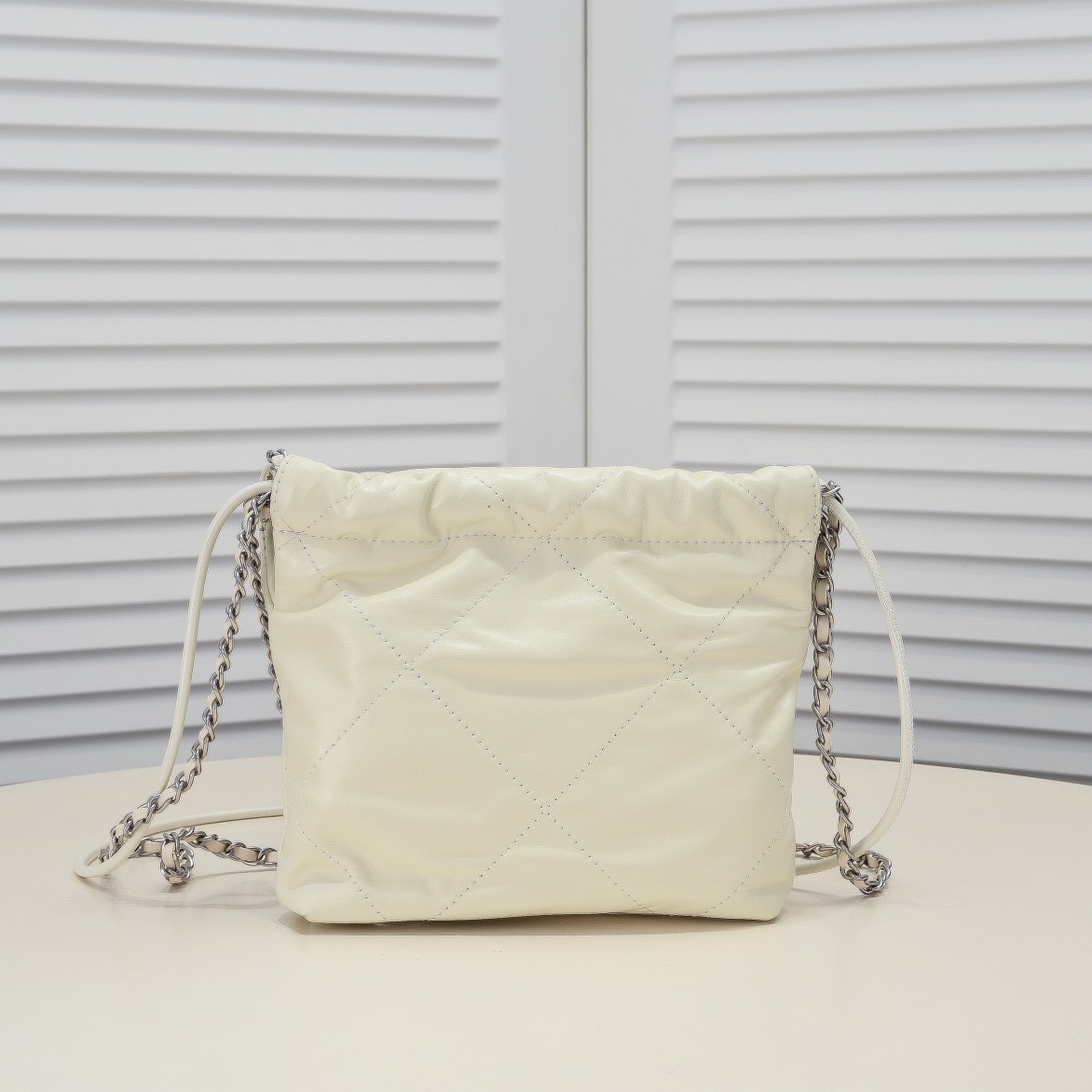 Chanel 22 Trash Bag Silver Hardware Mini Shoulder Bag Handbag