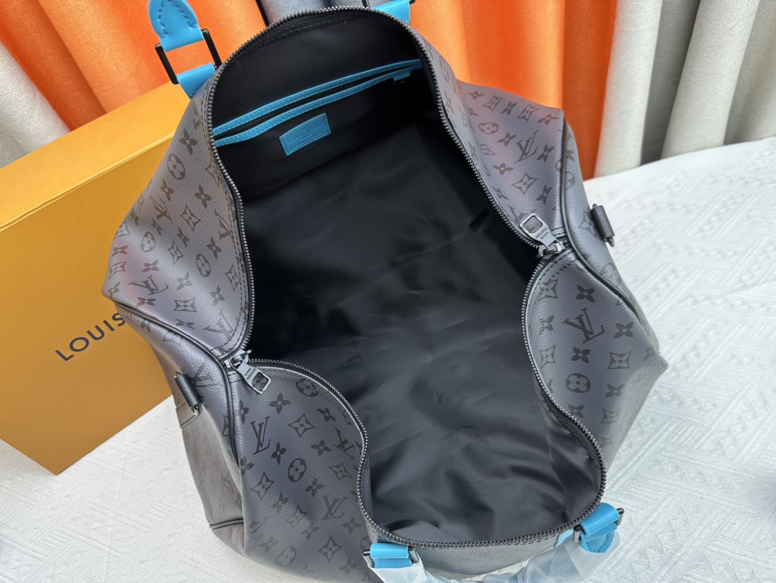 Louis Vuitton  Keepall Bandoulière 45 Travel Bag M11481 M11480 M11482 M41418 Monogram Eclipse Reverse