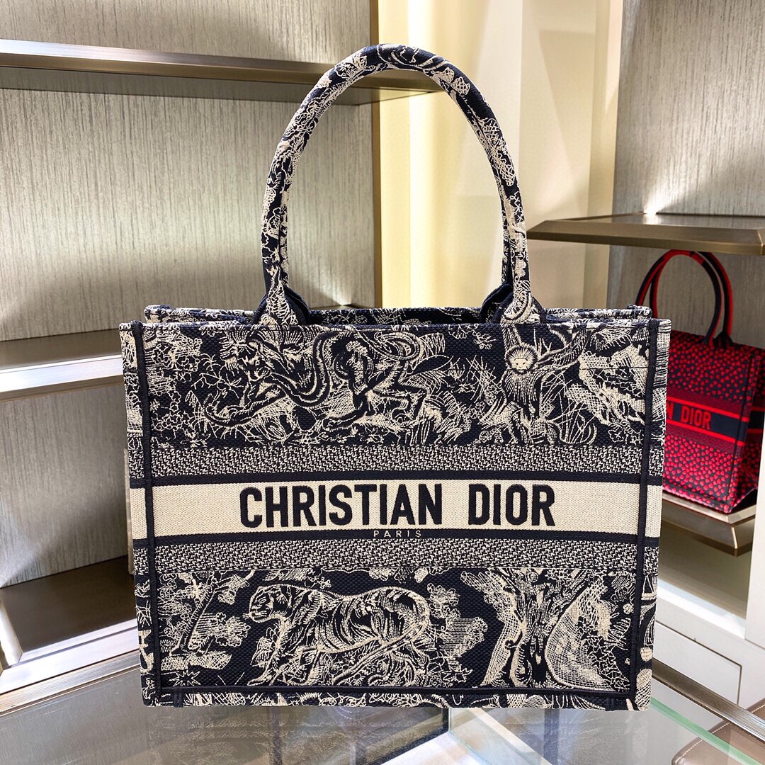 10A + top quality Medium Dior Book Tote 1296 DLAM022 36cm