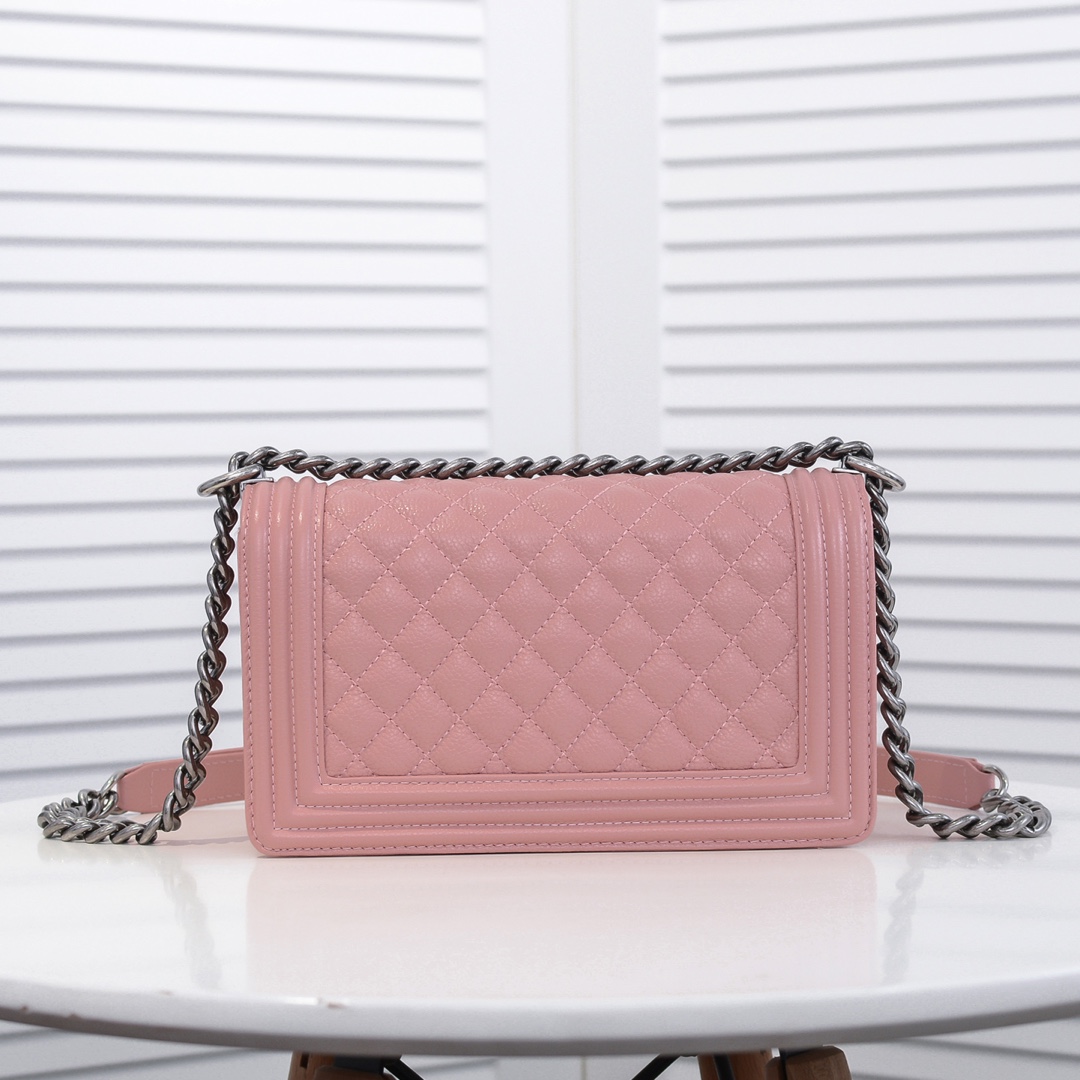 Chanel Leboy litchi or lychee pattern Shoulder Bag Handbag