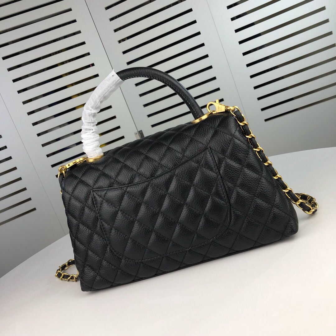 Chanel Black Large Shoulder Bag Handbag
