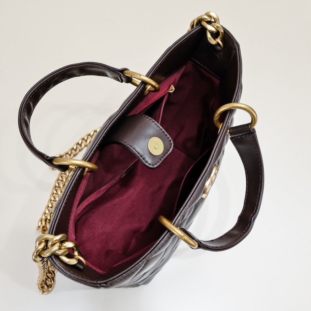 Chanel CC 2Way Chain Shoulder Tote Bag  Leather Shoulder Bag Handbag