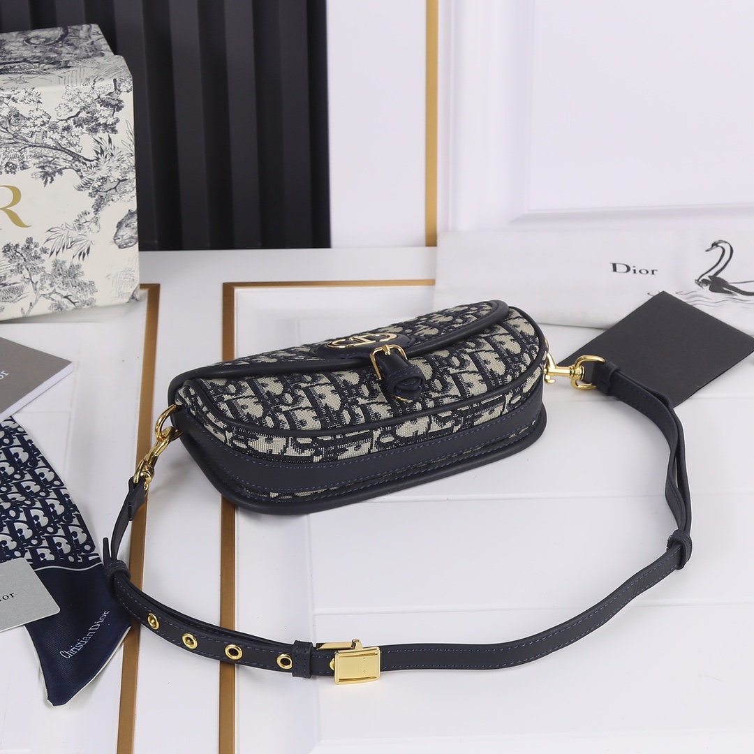 Dior Bobby East-West Bag Blue print 2012 XM071 22cm