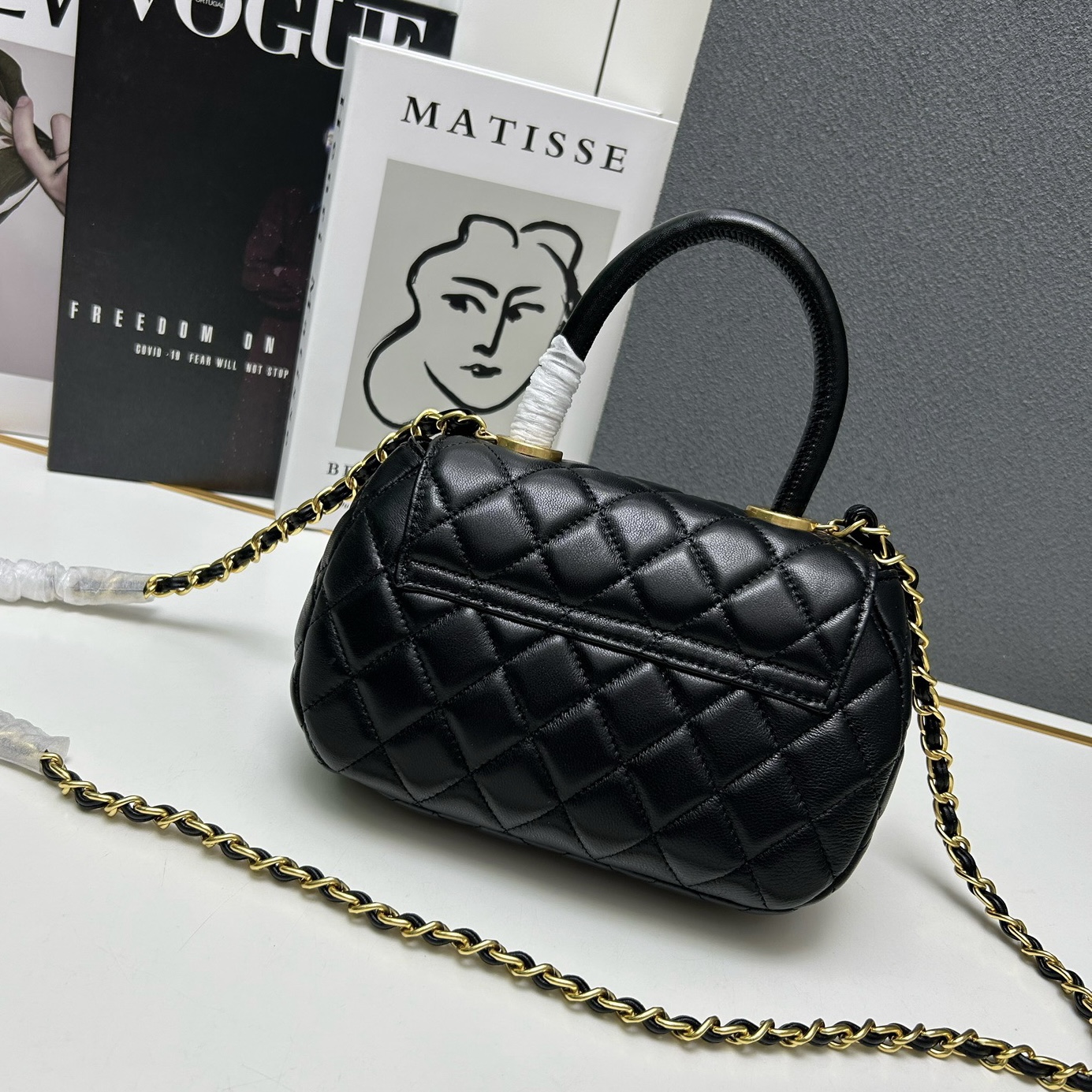 Chanel coco Leather Handle Shoulder Crossbody Bag（Replica）