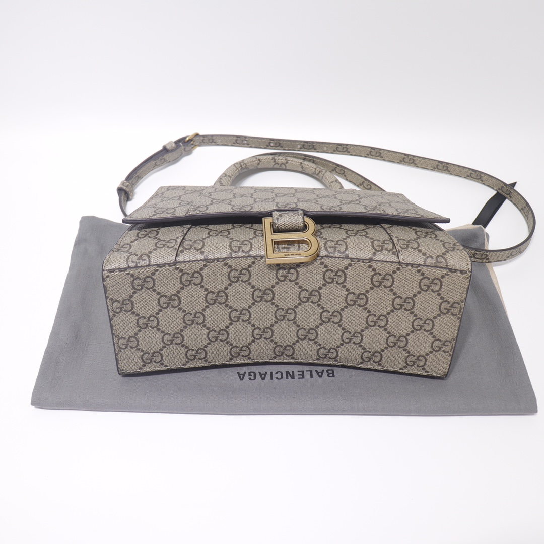 GUCCI ＆ Balenciaga joint name hourglass bag