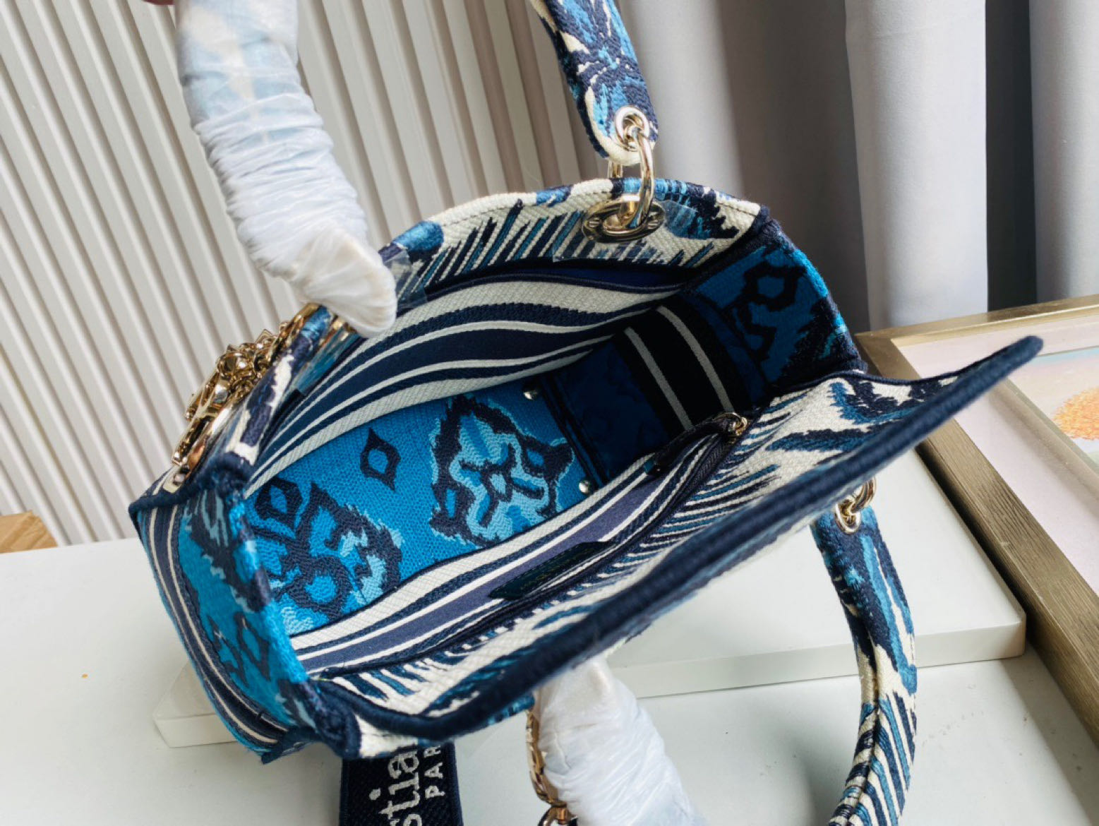 10A + top quality Dior Medium Lady D-Lite Bag M0565 LM003 24cm