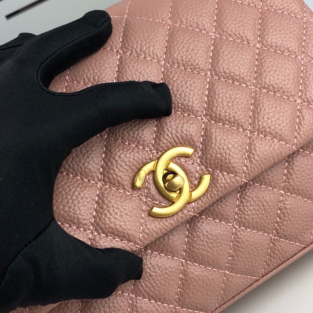 Chanel Pink Large Shoulder Bag Handbag
