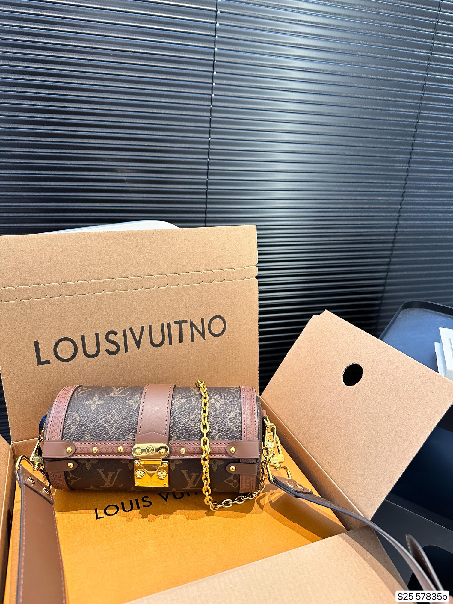 LV Papillon Trunk Bag 57835 LLS091 20cm