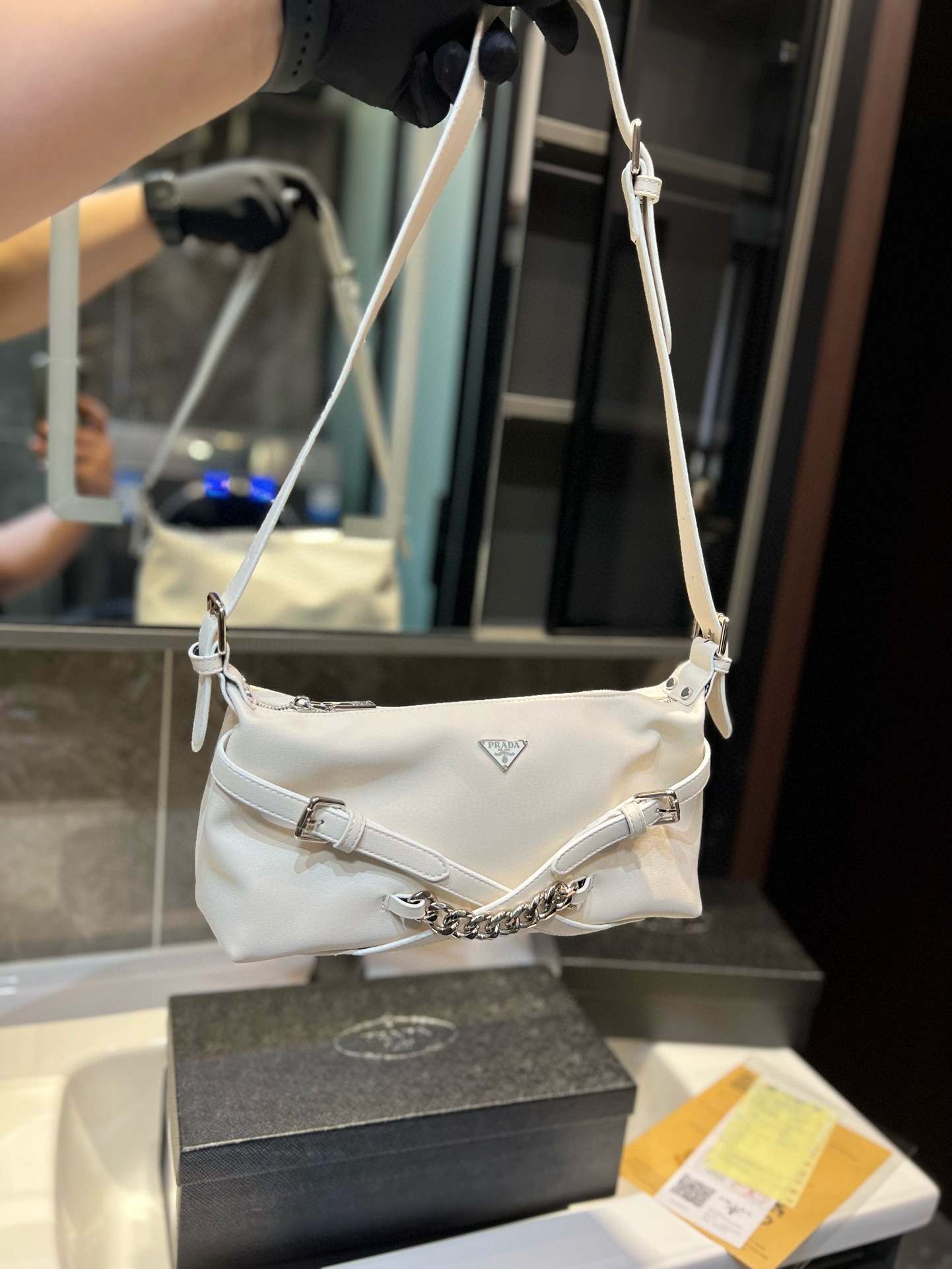 Prada Shoulder Bag 003 DB021 28cm