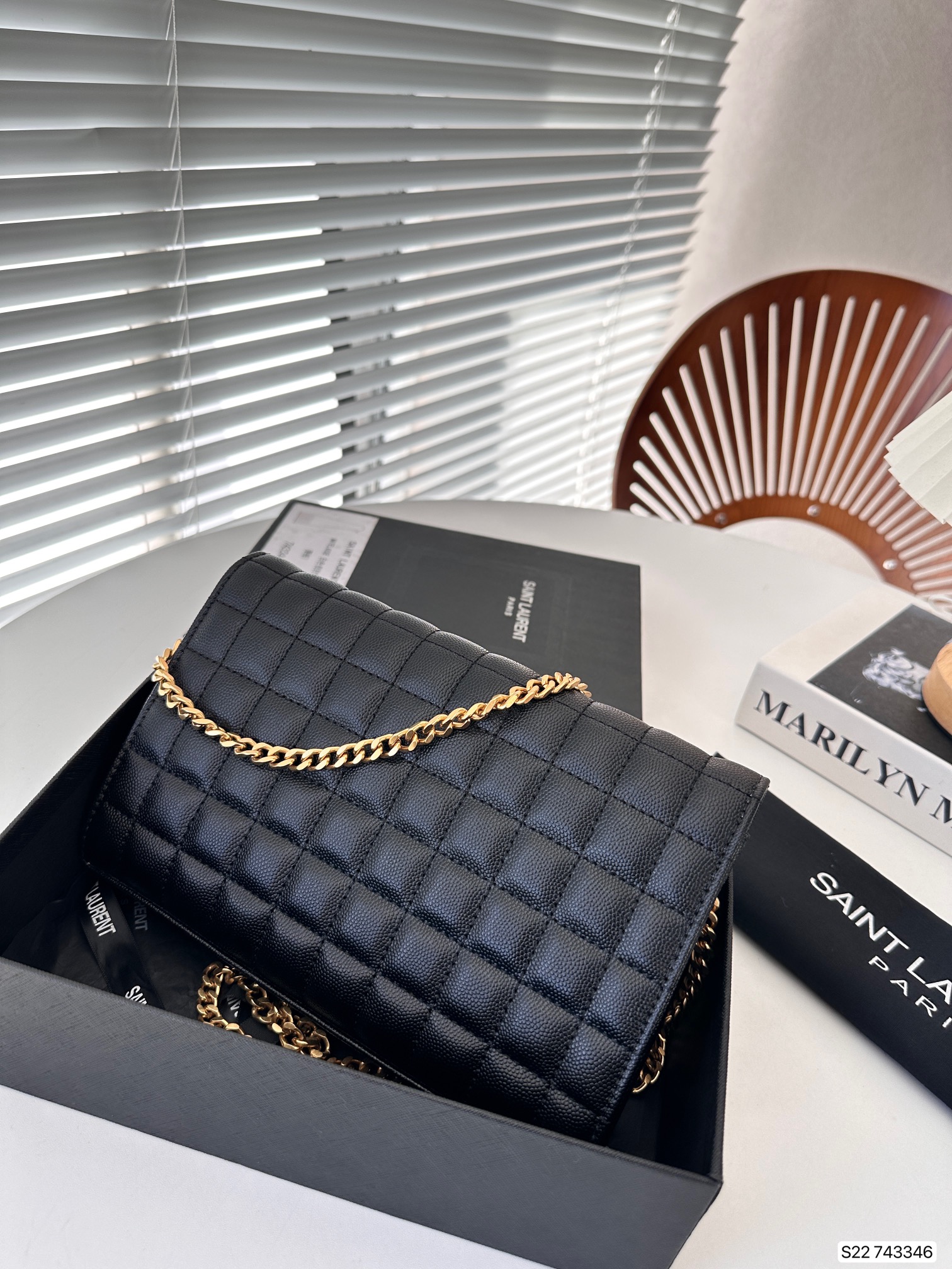 YSL Cassandre Chain Bag 743346 DB571 22.5cm