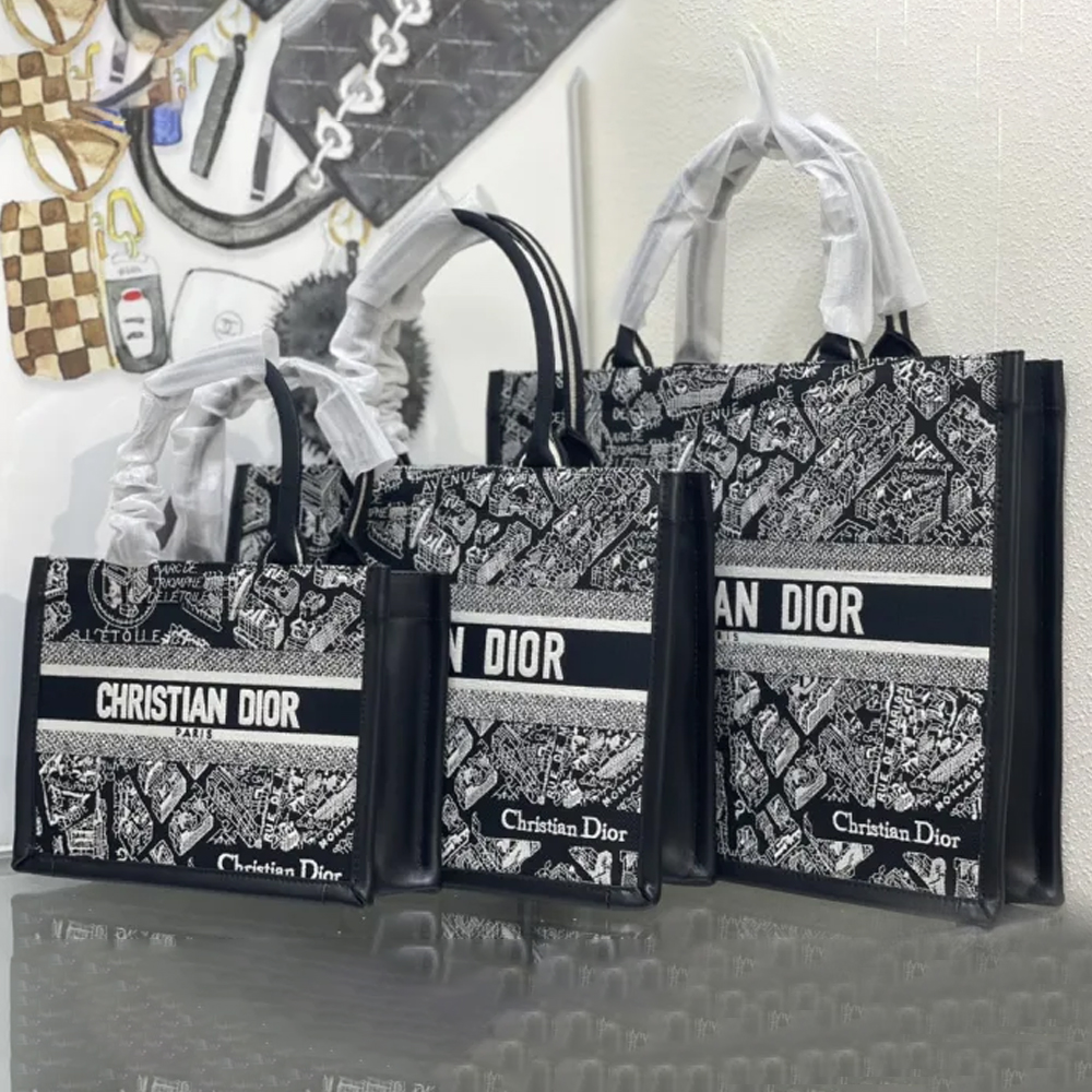 10A + top quality Dior Book Tote With Strap 0175 LM022042062 26-41cm