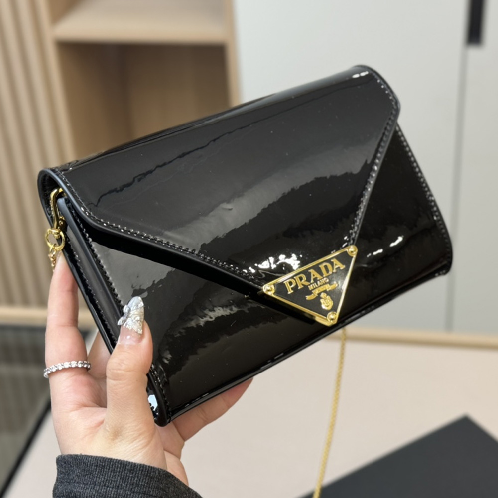 Prada  Leather Clutch Shoulder Bag Handbag（Replica）