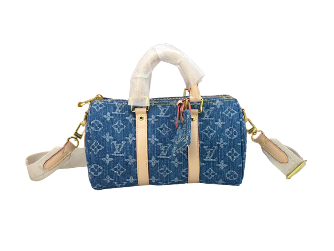 Louis Vuitton LV Keepall 25 Denim Handbag Shoulder Bag(Replica)
