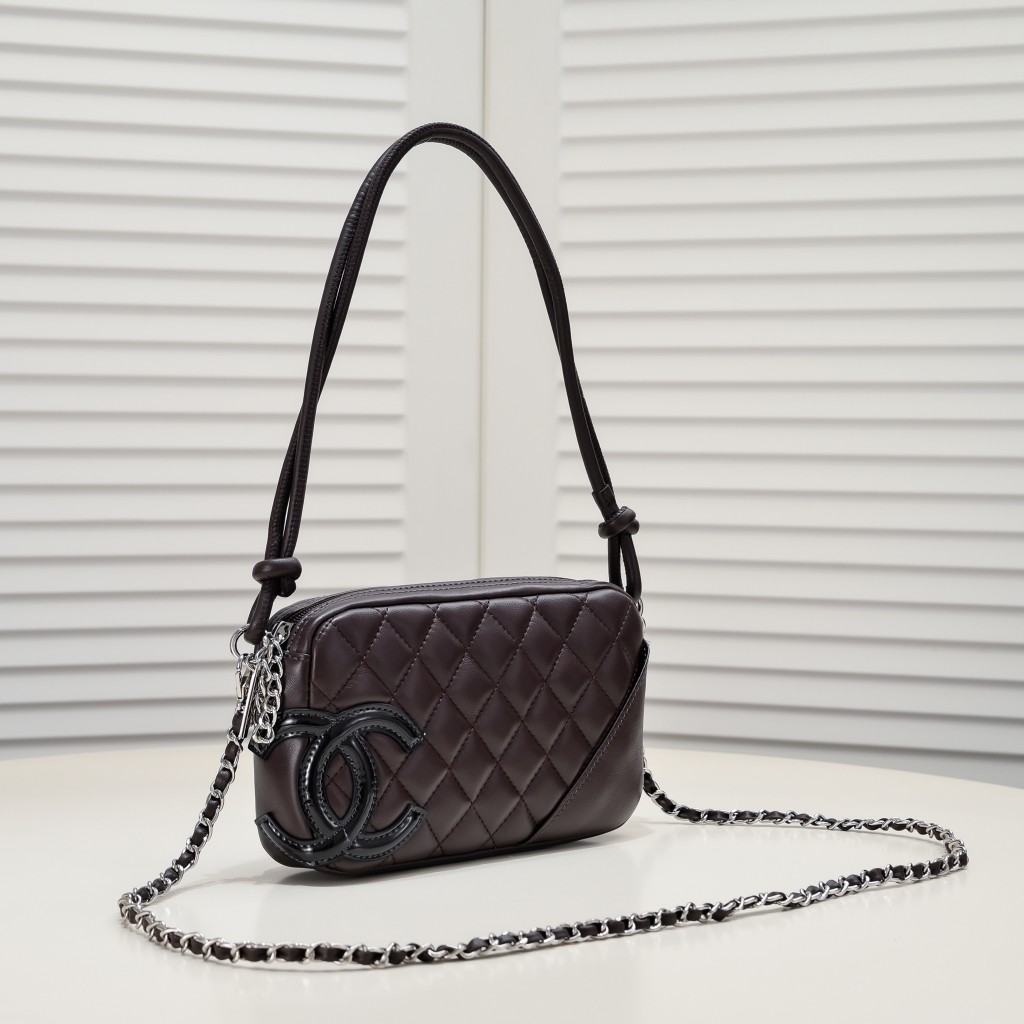 Chanel Ligne Cambon Bowling Bag Small Shoulder Bag Handbag