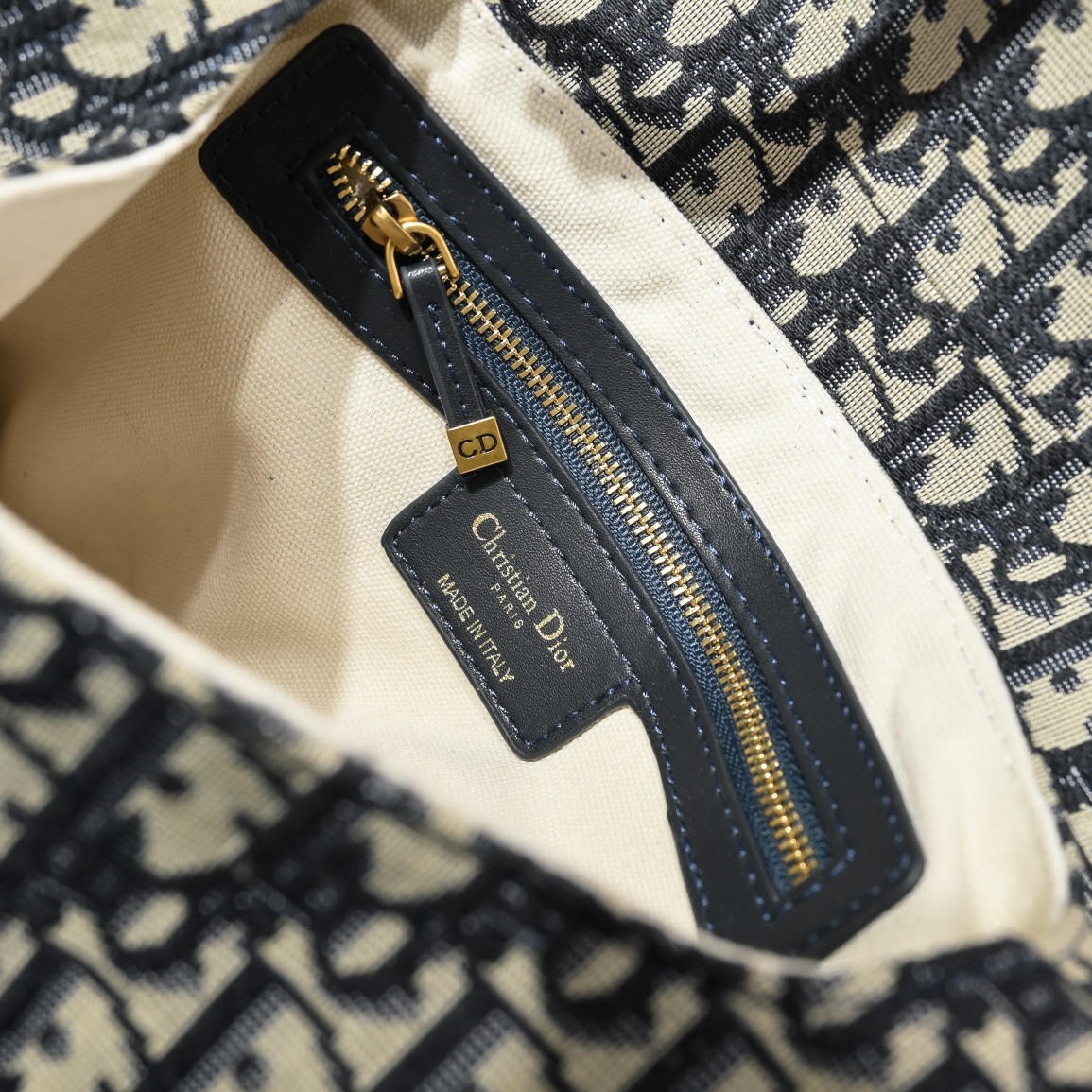 Saddle Bag Blue print with weave strap CD-1003 XB012 25.5cm