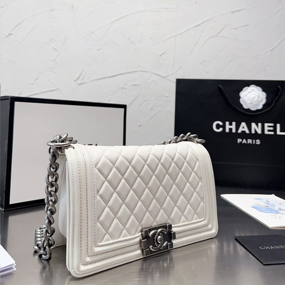 Chanel LEBOY Medium 25CM Caviar+Calfskin Shoulder Bag (Replica)