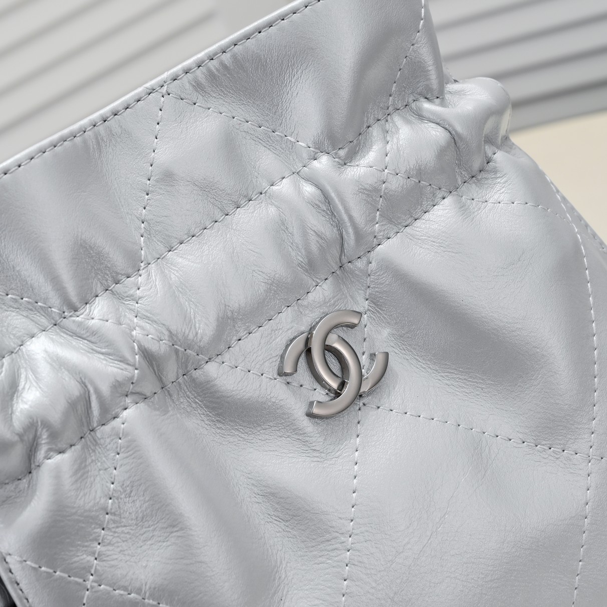 Chanel Drawstring Trash Bag Shoulder Bag Handbag