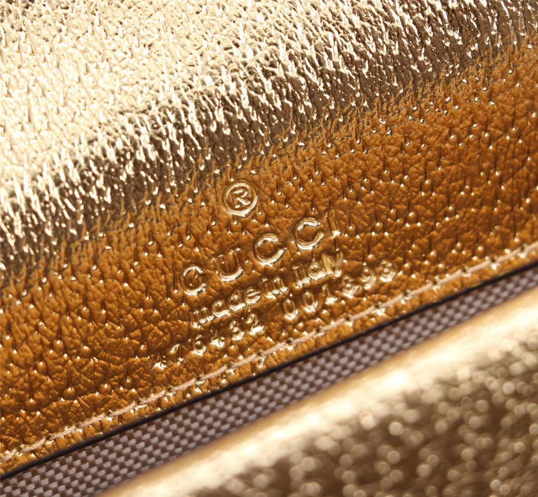 Dionysus Super Mini Bag Gold 476432 LM051 16.5cm