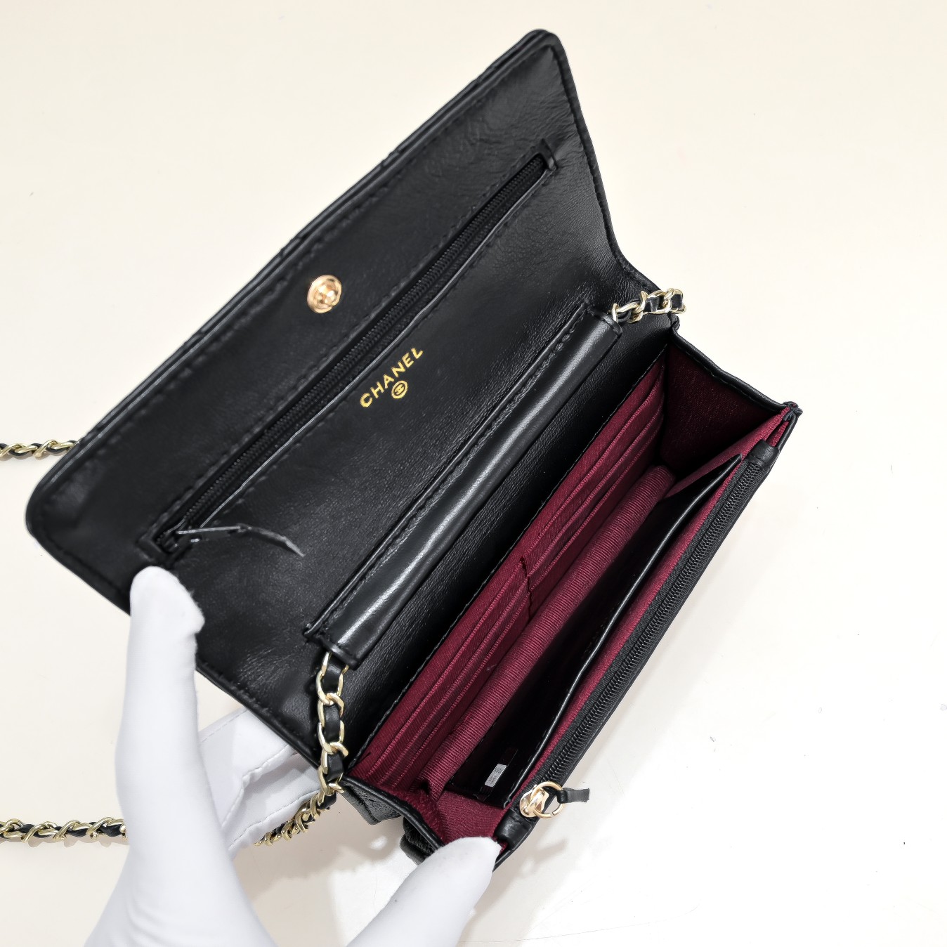 Chanel Woc Classic Lambskin Gold Hardware Shoulder Bag Handbag