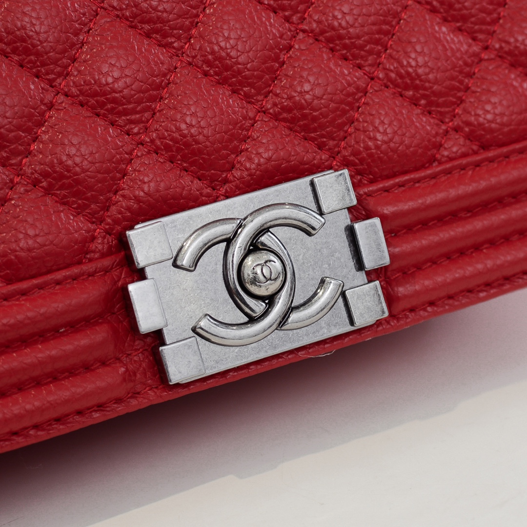 Chanel Leboy litchi or lychee pattern Shoulder Bag Handbag