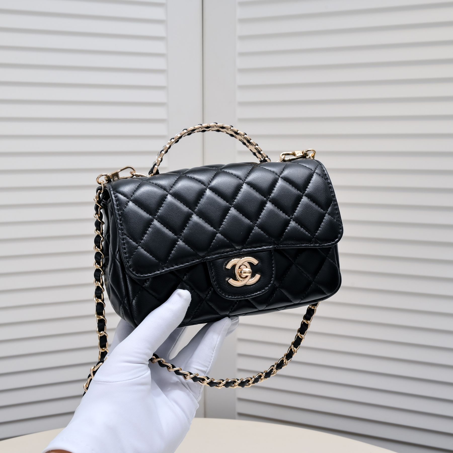 Chanel 23A Diamond Handle CF Mini Shoulder Bag Handbag