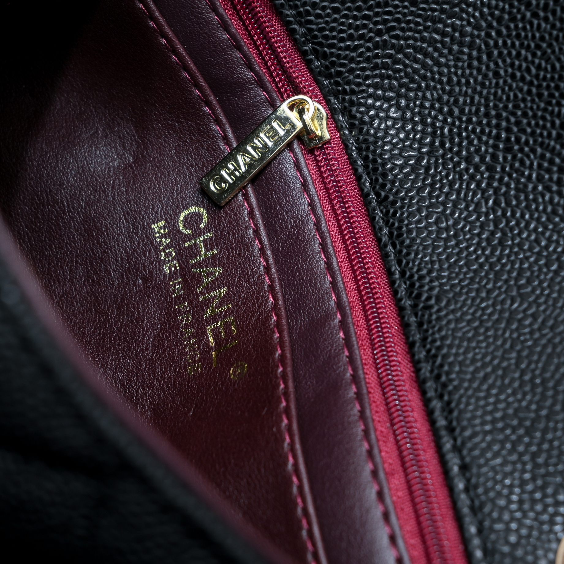 Chanel CF Caviar Shoulder Bag Handbag