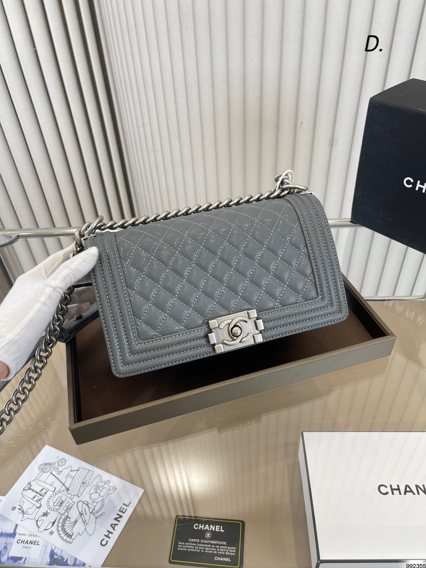 Chanel Leboy Bag caviar leather 007 DB071 25cm