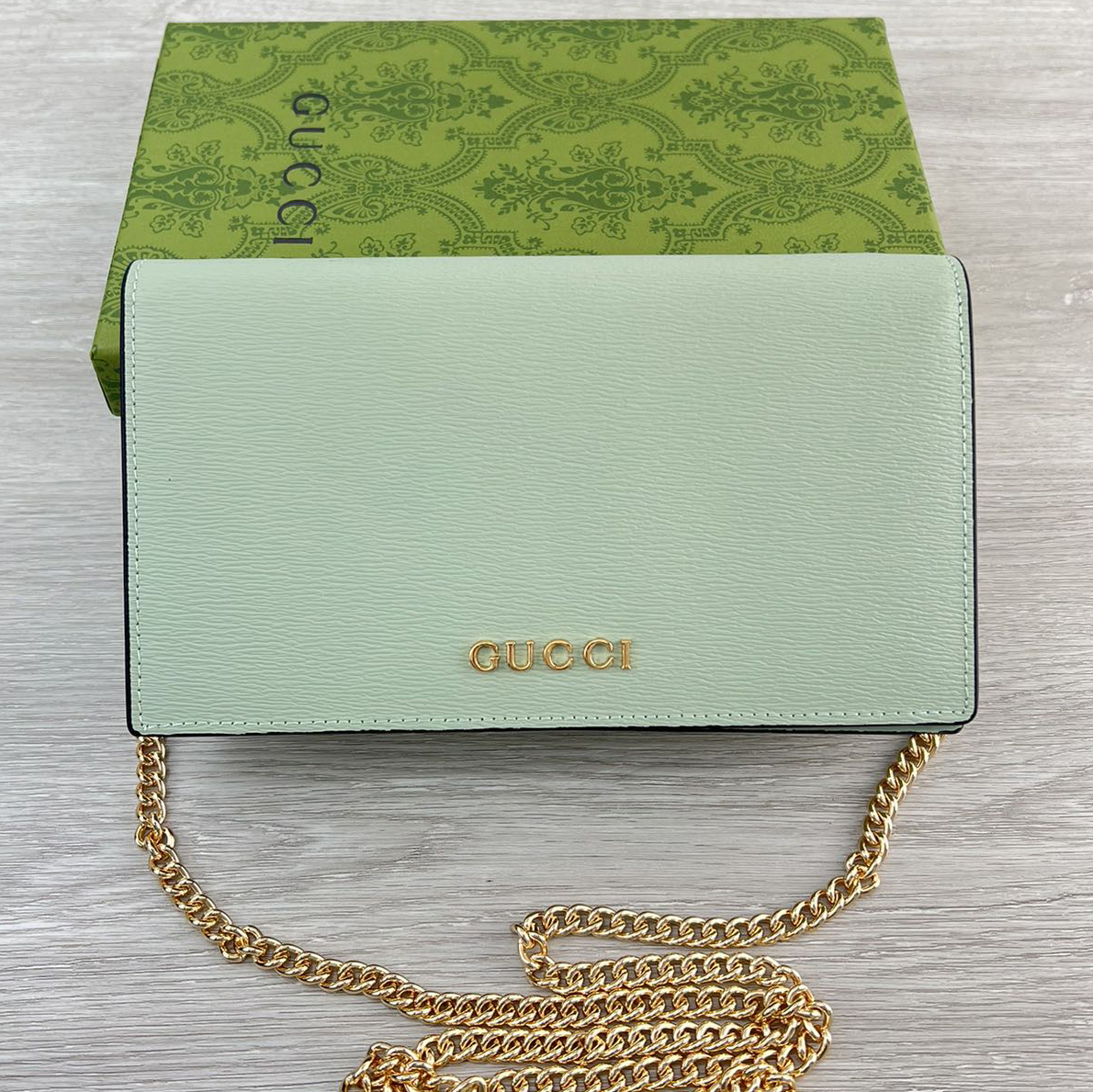 Gucci Marking Chain Belt Clutch Bag