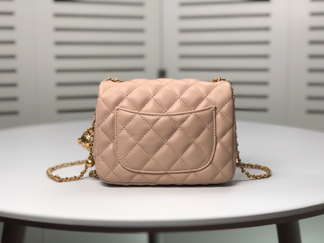 Chanel Cross Body Metal Ball Chain Shoulder Bag Handbag