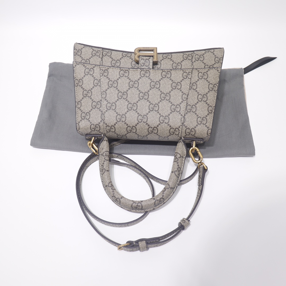 GUCCI ＆ Balenciaga joint name hourglass bag