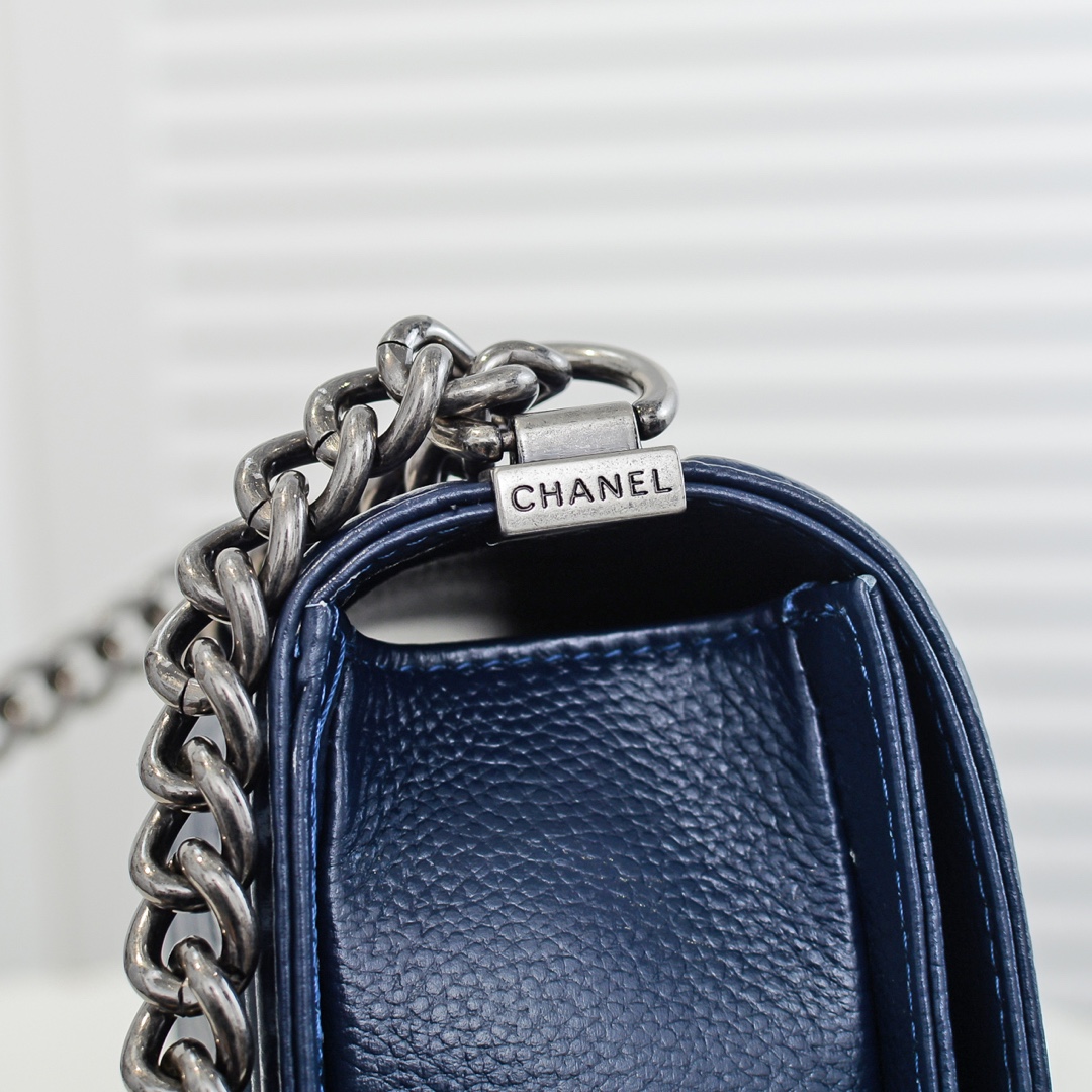 Chanel Leboy litchi or lychee pattern Shoulder Bag Handbag