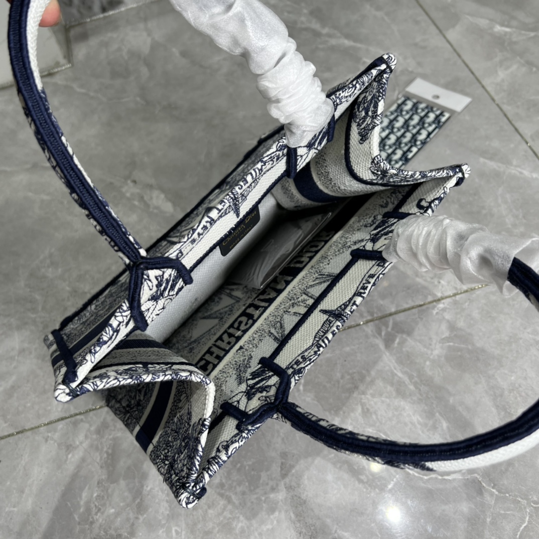 10A + top quality Small Dior Book Tote 0175 XB012 26cm