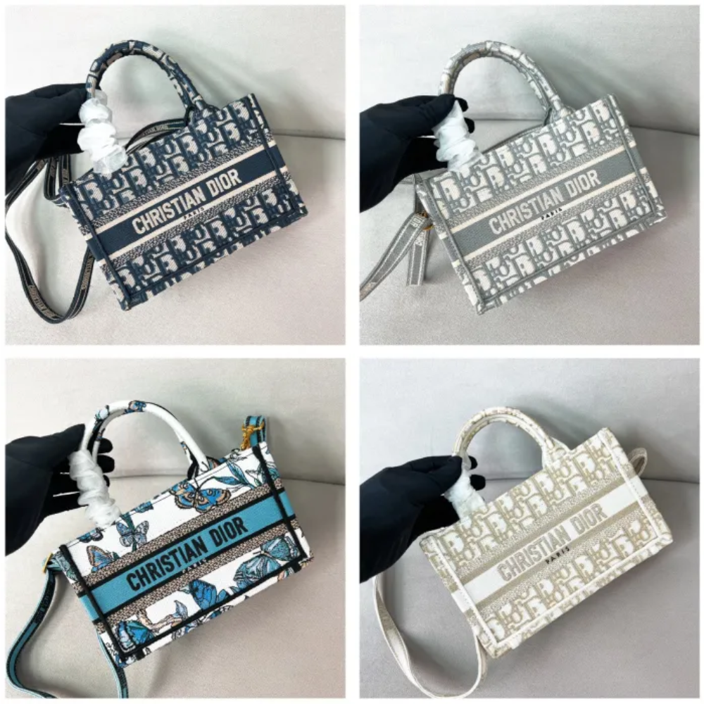 10A + top quality Mini Dior Book Tote with Strap 5573 DLAM041 21.5cm
