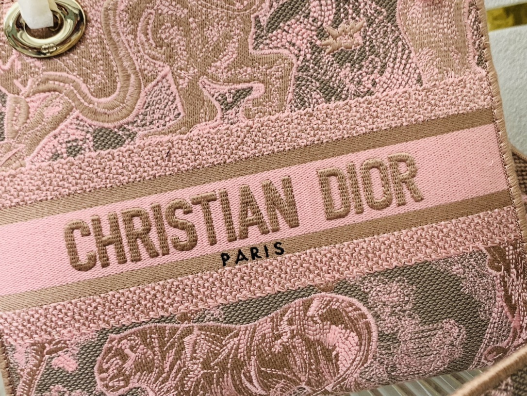 10A + top quality Dior Medium Lady D-Lite Bag 9920 DD003 24cm