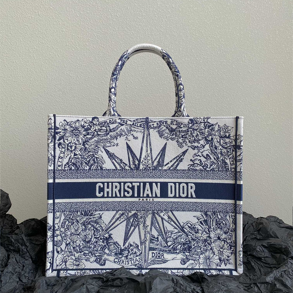 DIOR Book Tote Starlight&Star Tote Bags(Replica)