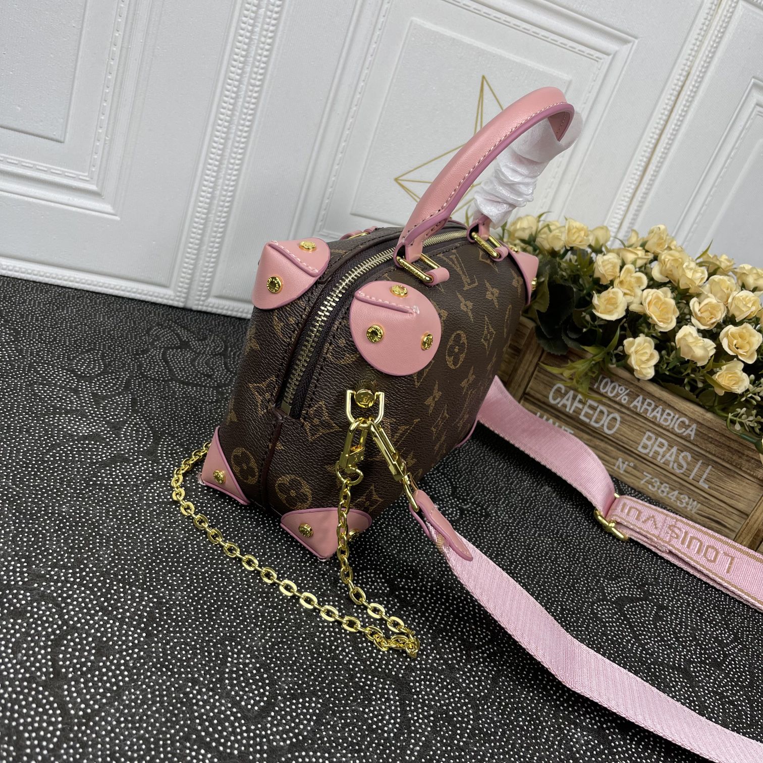 LV Petite Malle Souple M56319 MQ081 20cm