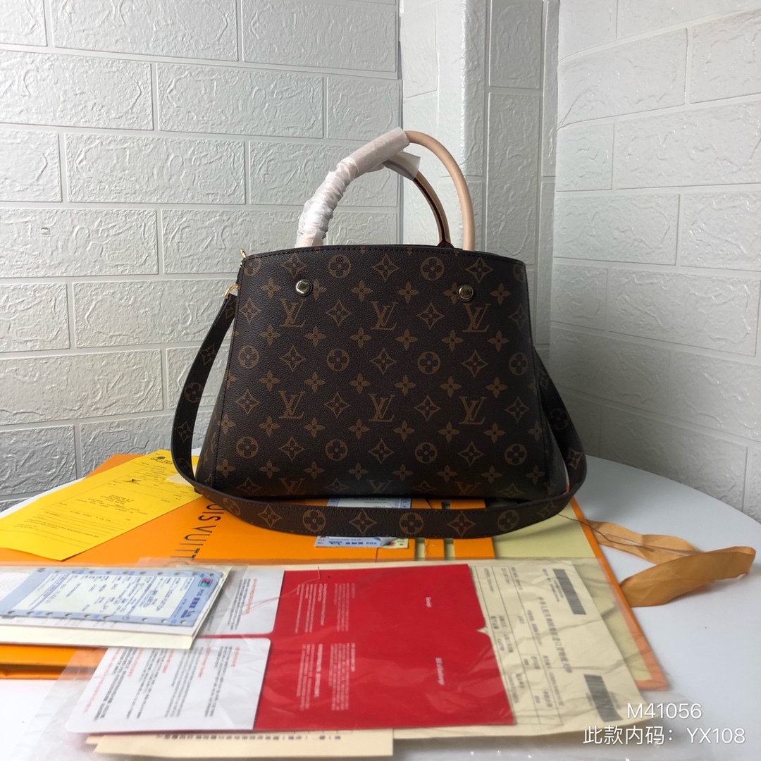 LV Montaigne Bag M41055 M41056 HH061071 29-33cm