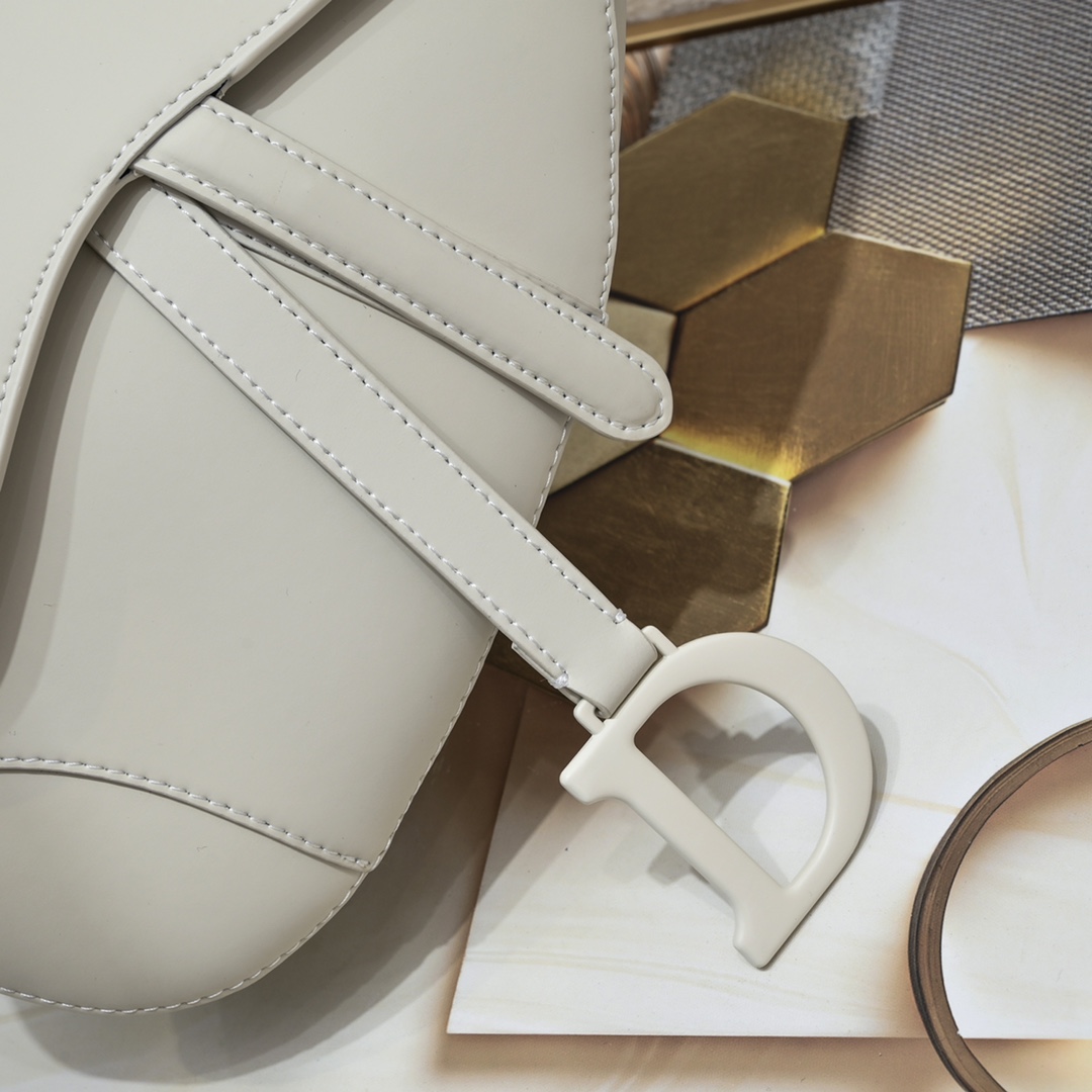 Saddle Bag White Matte 6680 XB012 25.5cm