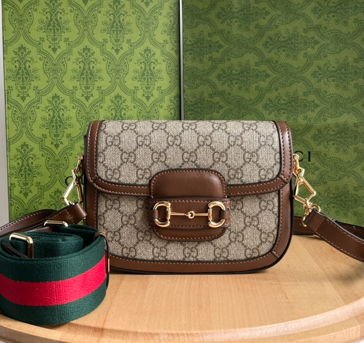 GUCCI 1955 Horsebit Shoulder Bag Mini Handbag(Replica)