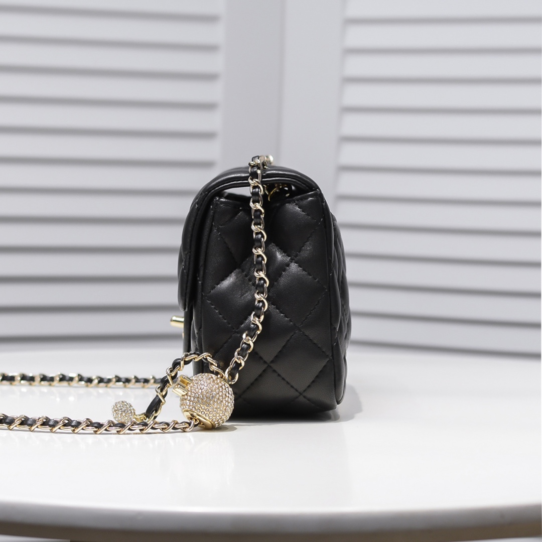 Chanel Classic Bag CF Drill Beads Shoulder Bag Handbag