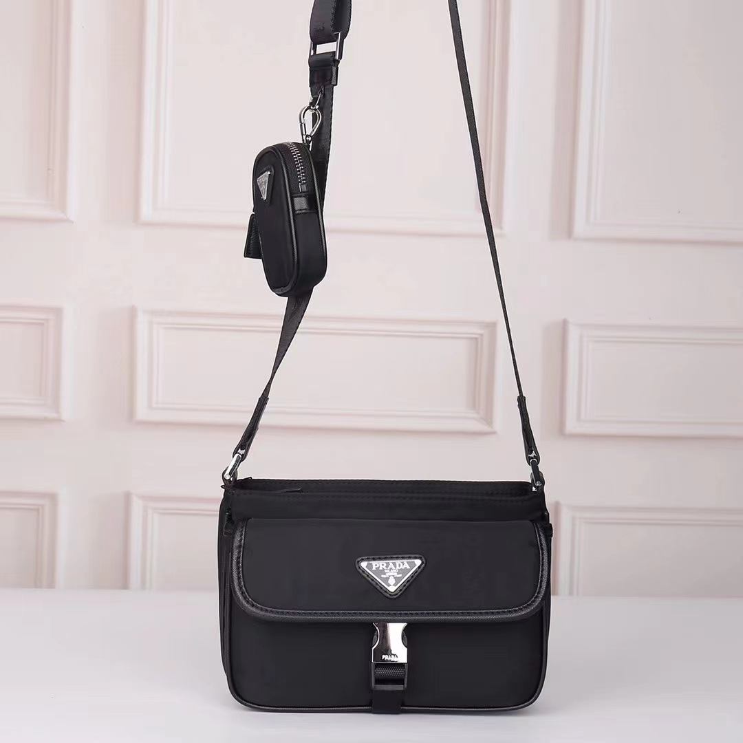 Prada 2133 (Non-removable shoulder strap) 22*16*5 cm HMF541