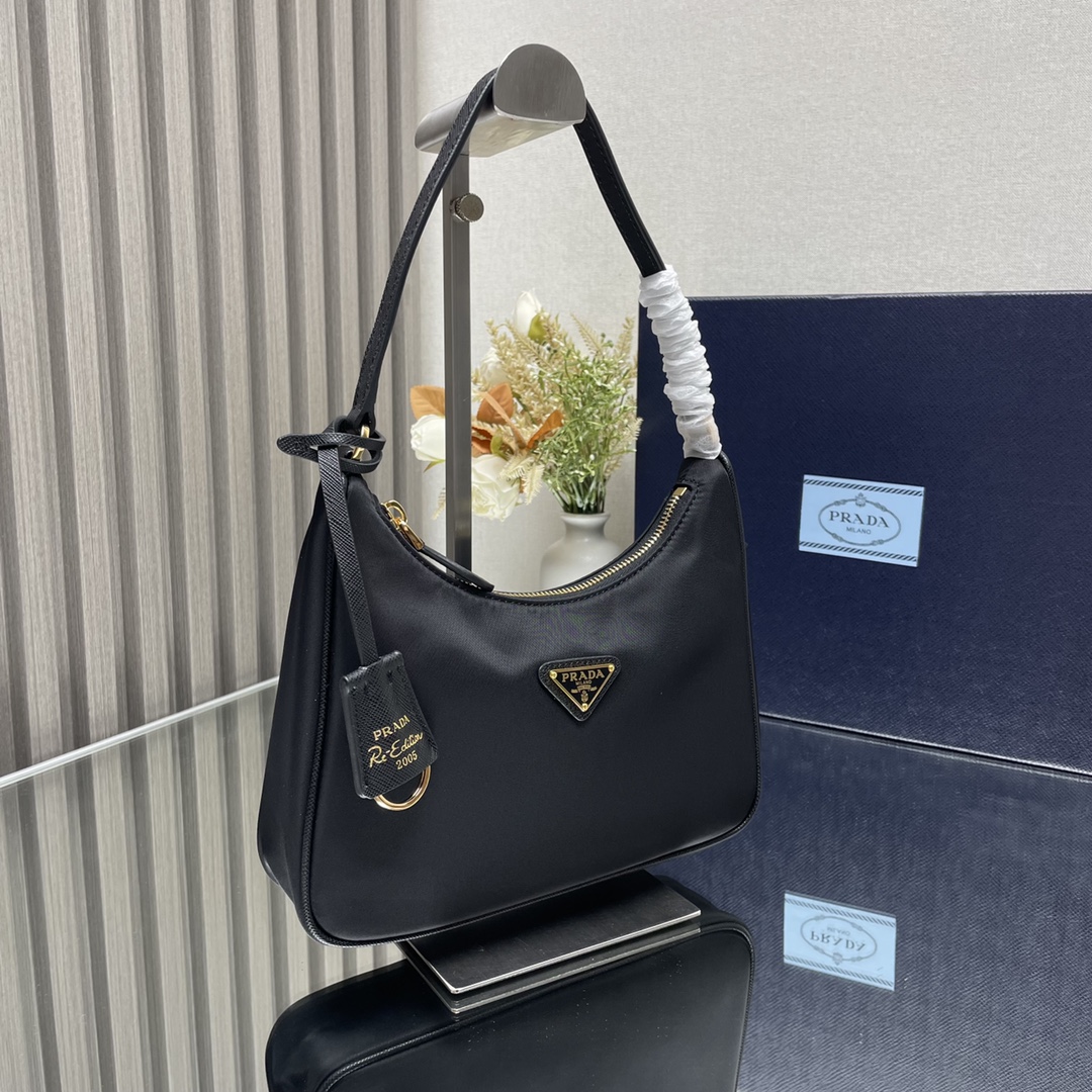 Prada e-Edition 2000 Hobo Handbag Nylon Shoulder Bag 10A(Replica)