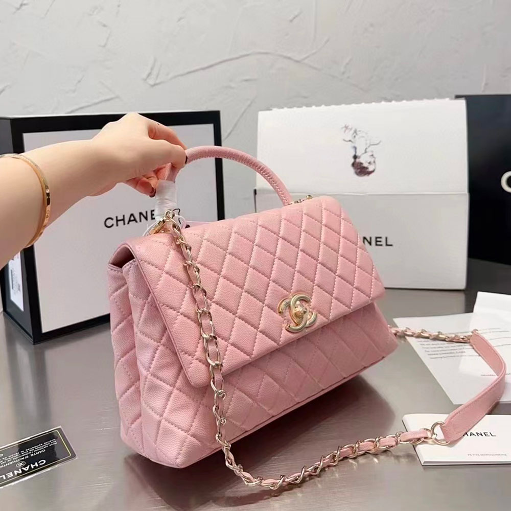 Chanel Coco Handle Bag Medium Shoulder Bag (Replica)