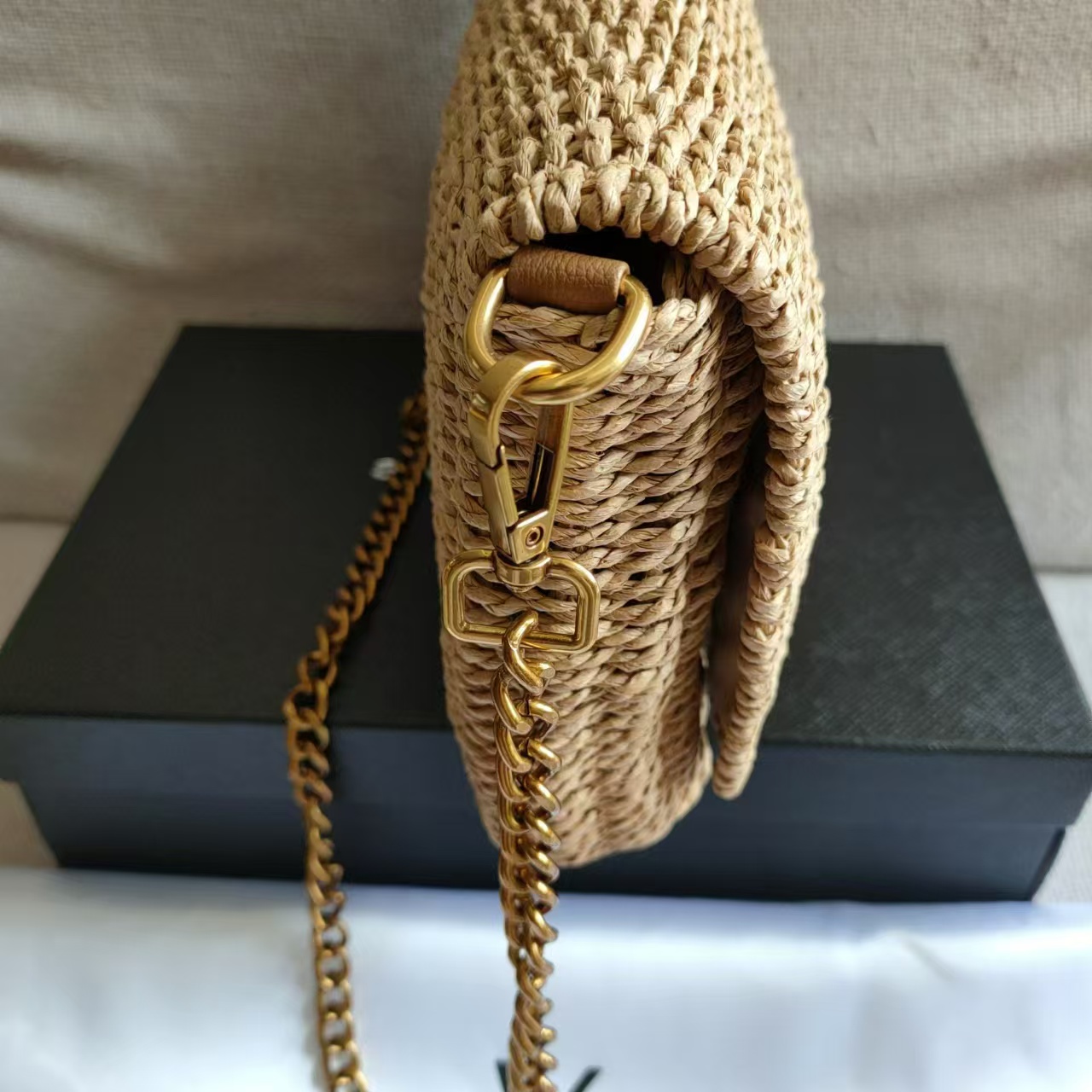 YSL Straw Bag 27cm