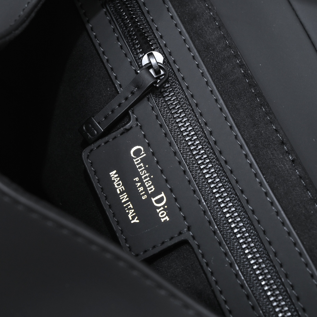 Saddle Bag Black Matte Thin Straps 6680 XB012 25.5cm