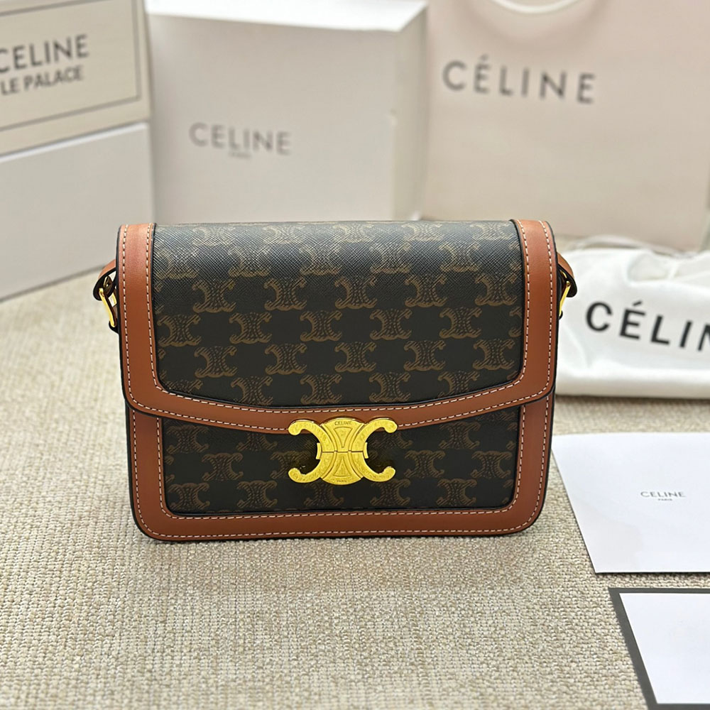 CELINE Triomphe Shoulder Bag Small&Medium(Replica)