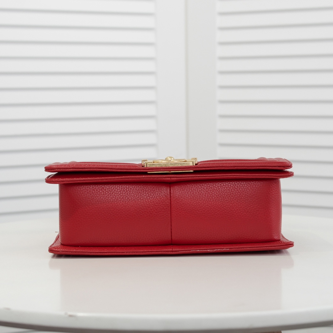 Chanel Leboy litchi or lychee pattern Shoulder Bag Handbag