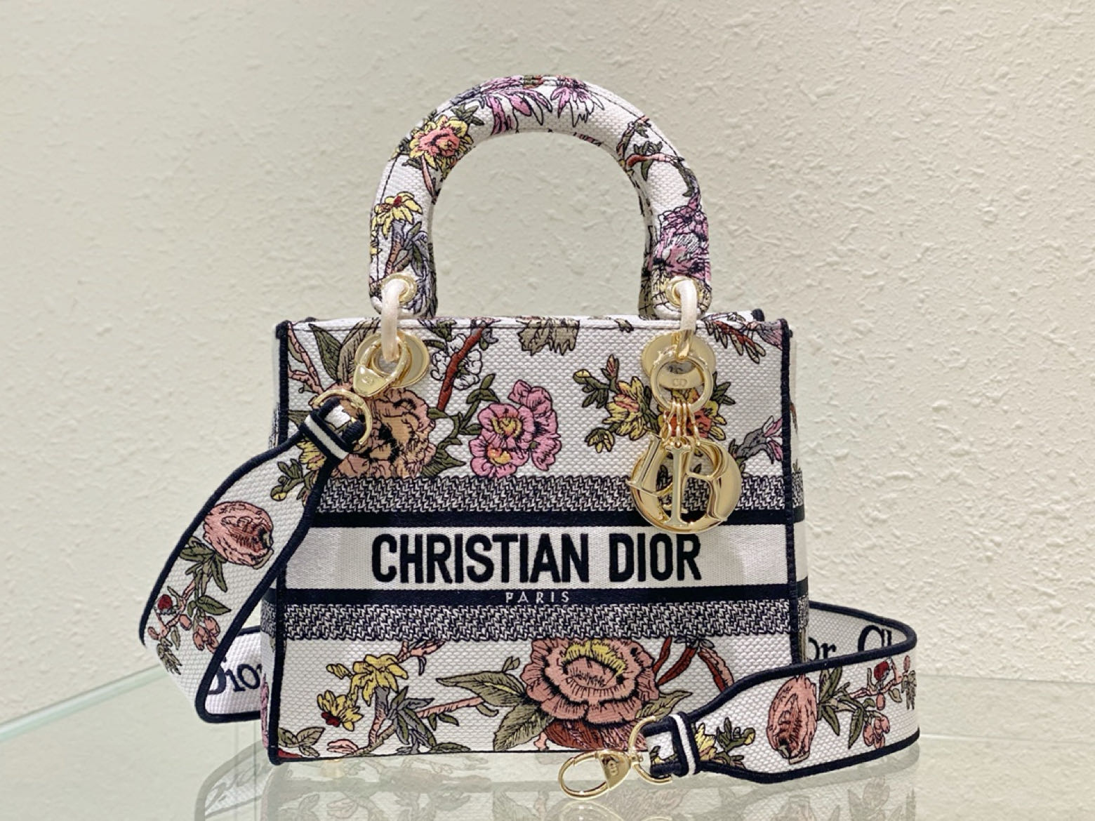 10A + top quality Dior Medium Lady D-Lite Bag M0565 LM003 24cm